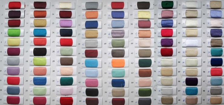 satin color chart