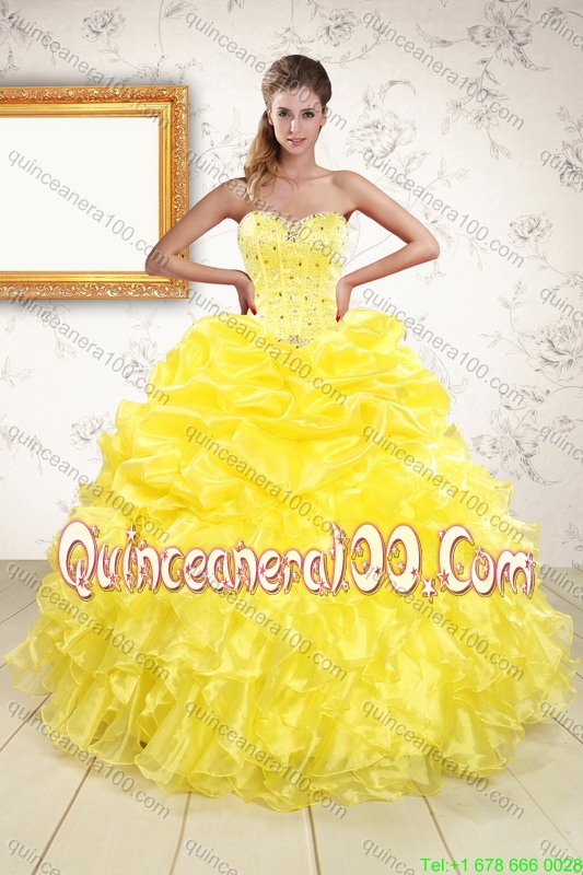 big yellow prom dresses