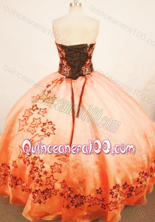 Cute Beading and Ruffers Ball Gown Strapless Quinceanera Dress