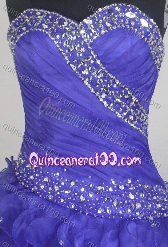 Gorgeous Blue Ball Gown Beading Sweetheart Neck Quinceanera Dresses