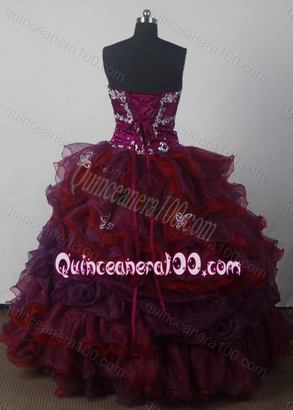 Luxurious Beading and Appliques Colorful Sweetheart Quinceanera Dresses