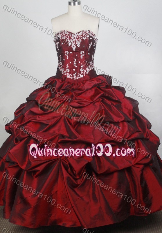 blood red quinceanera dresses