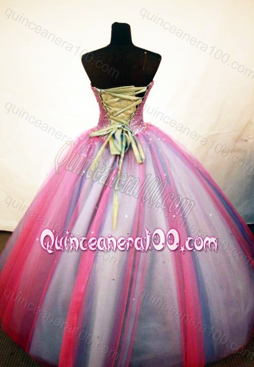 Pretty Ball Gown Sweetheart Multi-color Quinceanera Dresses With Beading