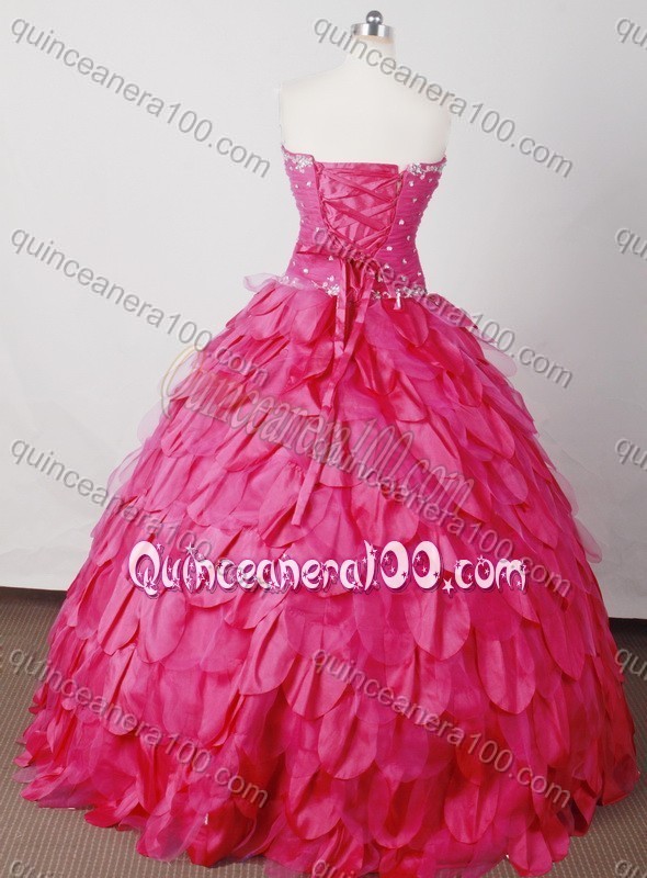 Perfect Ball Gown Strapless Beading And Ruffles Quinceanera Dress