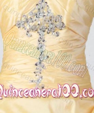 Pretty Ball Gown Strapless Appliques And Pick-ups Quinceanera Dresses