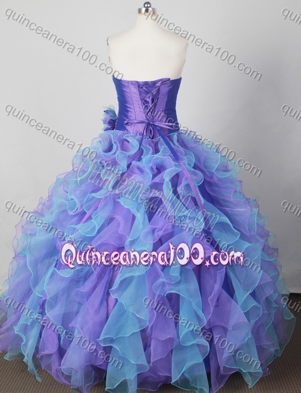 Amazing Colorful Ball Gown Sweetheart Beading And Appliques Quinceanera Dress