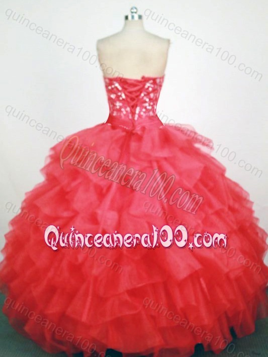 Luxurious Ball Gown Strapless Beading And Ruffled Layers Quinceanera Dresses in Hot Pink