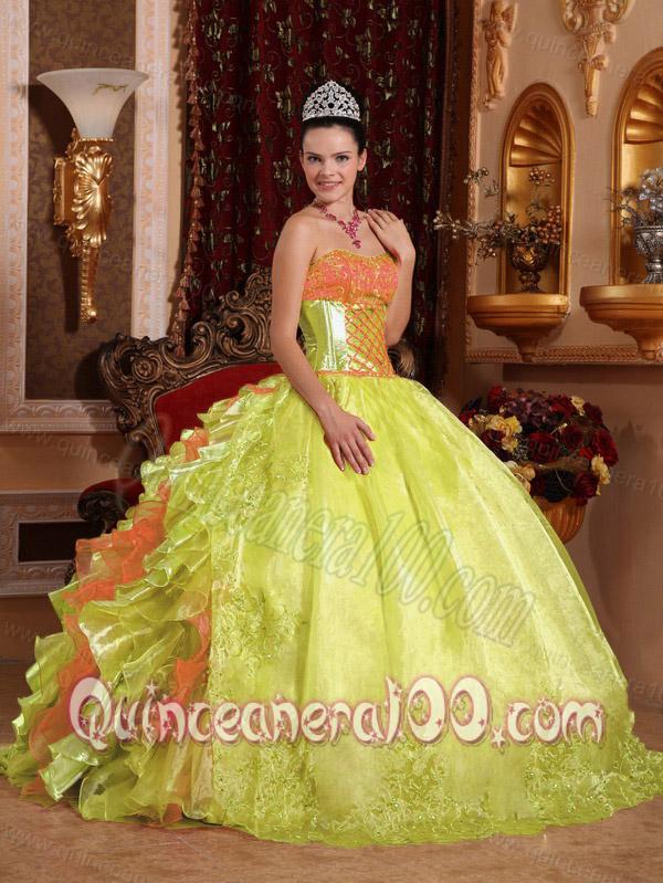 Modest Ball Gown Sweet Sixteen Quinceanera Dresses with Strapless Ruffles and Embroidery f