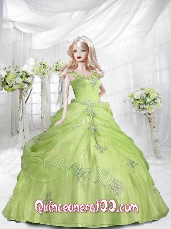barbie doll green dress