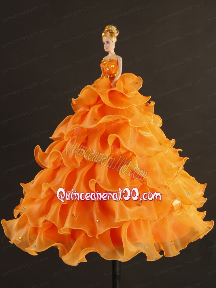 barbie orange dress