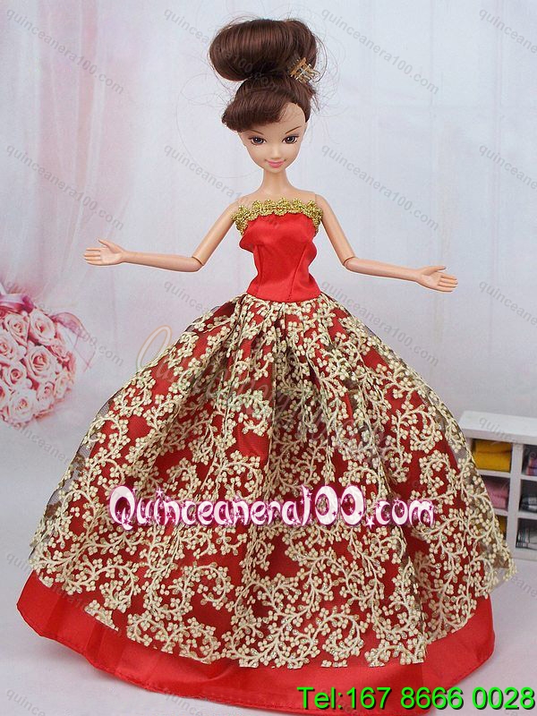 red gown barbie