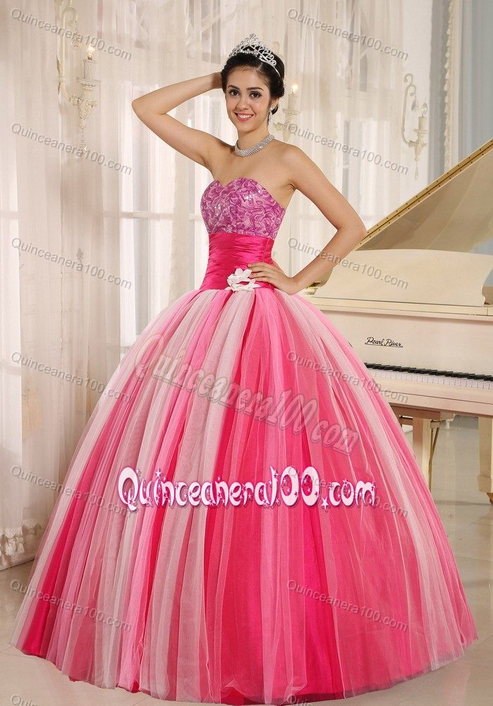 Multi-color New Arrival Wide Sash for Quincanera Dress like Rainbow