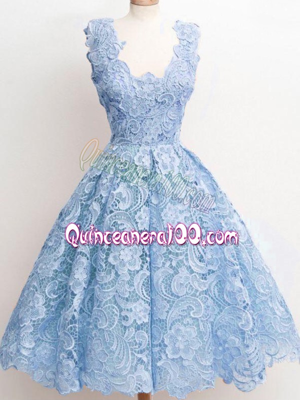 baby blue dama dresses