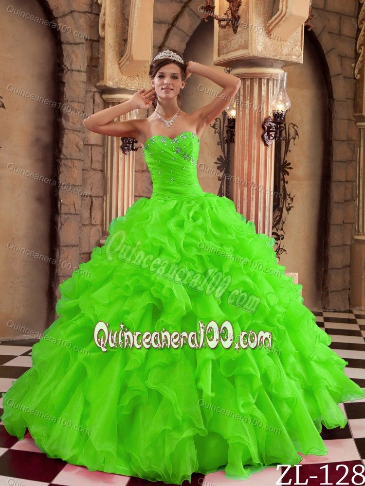 green 15 dresses