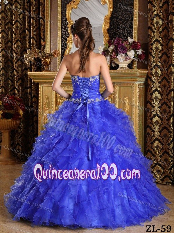 Impressive Beaded Ruche Appliques Sweet 16 Dresses with Ruffles