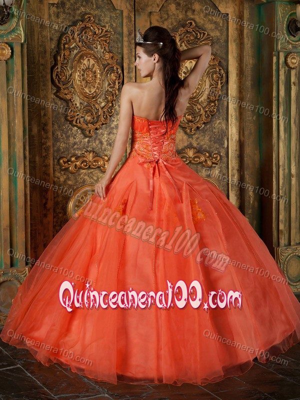 Pretty Sweetheart Quinceanera Party Dress with Beaded Appliques