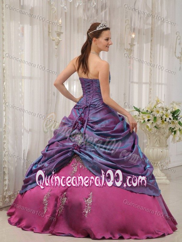 Ruche and Appliques Strapless Dress for a Quinceanera Wholesale