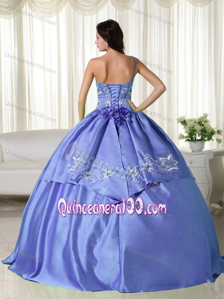 off the Shoulder Embroidery Bodice Pleated Quinceanera Dresses