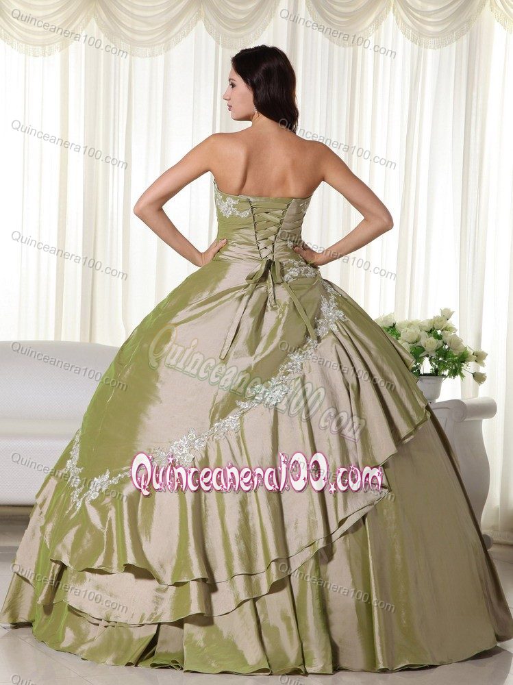 Appliques Hand Made Flowers Capelet Decorate Dress for Sweet 16