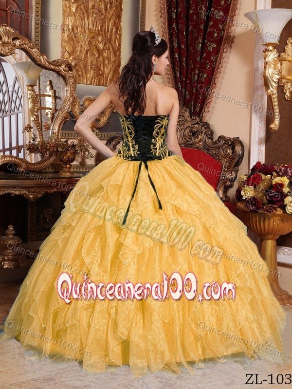 2014 Ball Gown Sweetheart Two-toned Fitting Dress for Sweet 16