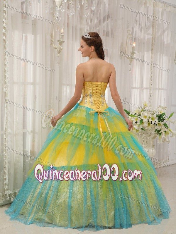 Colorful Tulle Beaded Quinceanera Dresses with Sequins Wholesale