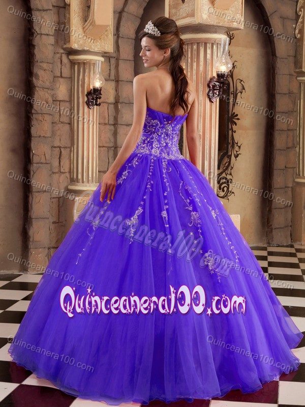 Luxury and Grace Purple Ball Gown Princess Quinceanera Dresses