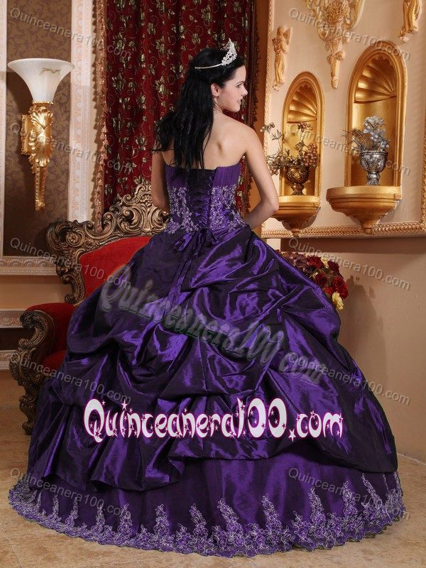 Most Elegant Sweetheart 2013 Design Purple Quinceanera Dresses Wholesale