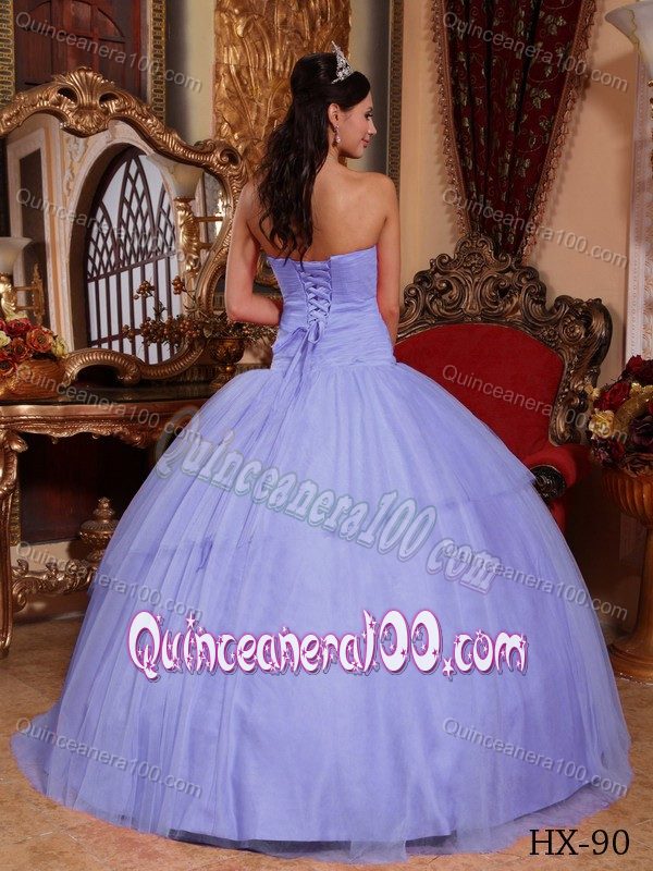 Appliques with Beading Quinces Dress with Tulle