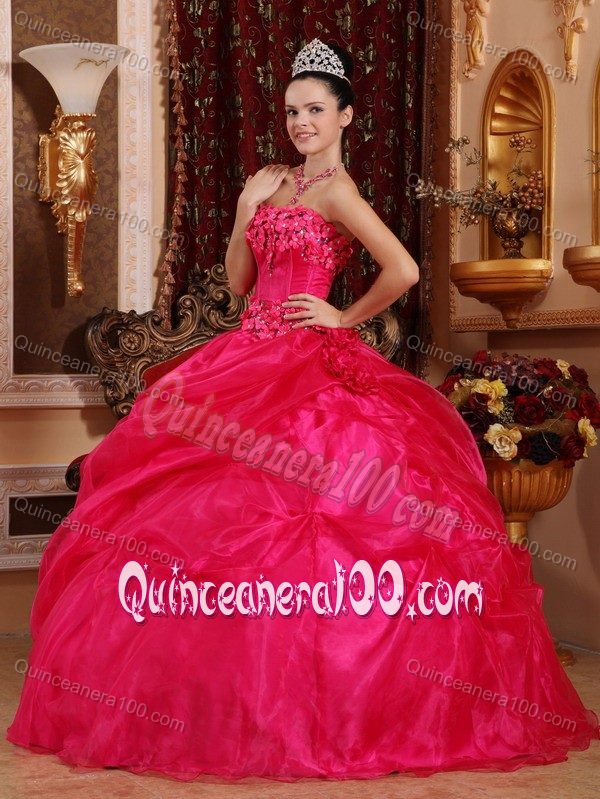 2013 Strapless Taffeta Beading Quinceanera Dresses