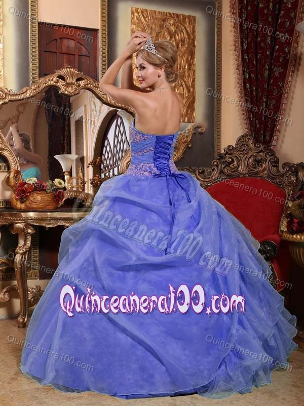 Lavender Sweet 16 Sweetheart Quinceanera Dresses with Beading and Ruffles