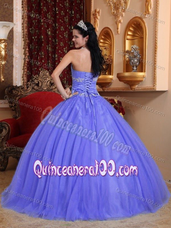 Purple Ball Gown Taffeta and Tulle Sweet Sixteen Dresses