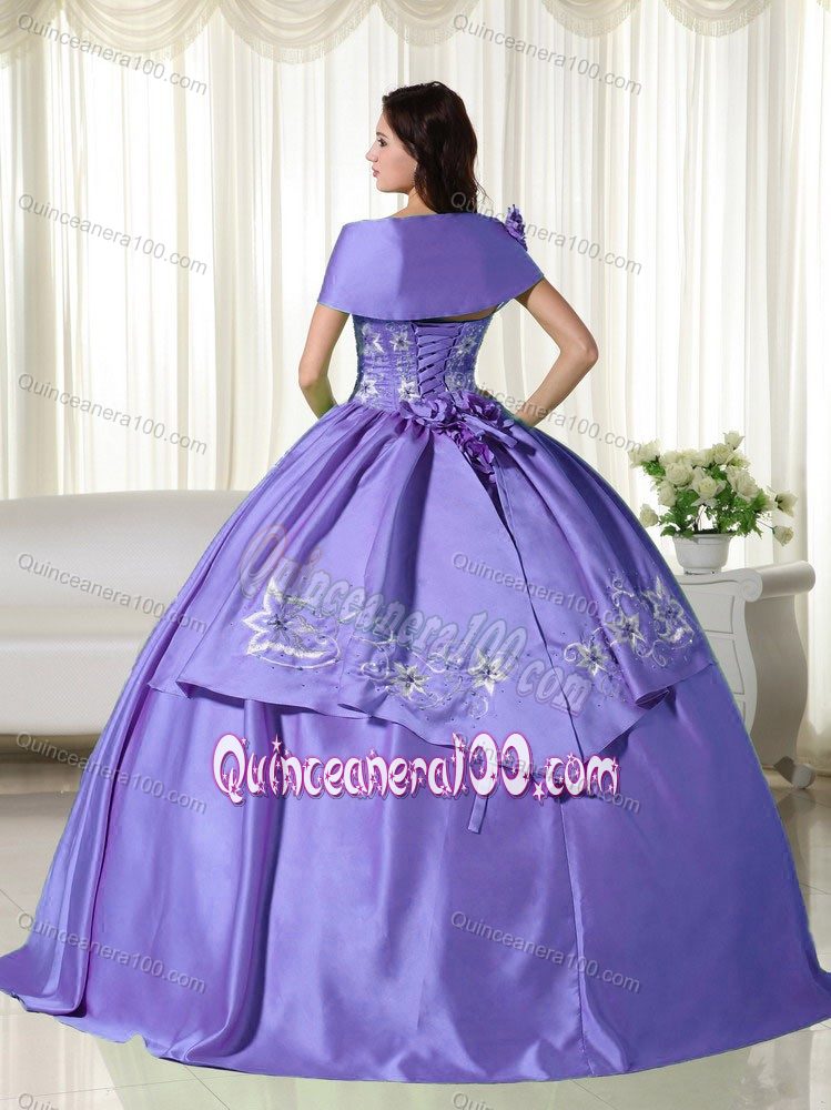 Purple Off The Shoulder Ball Gown Quinceanera Gown Dresses