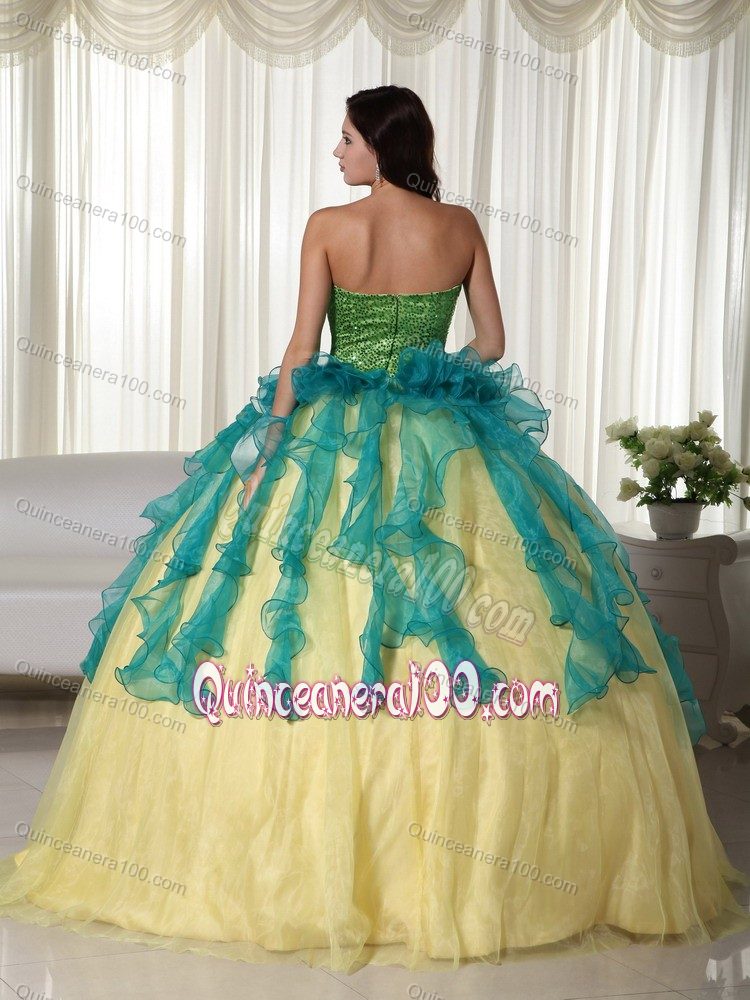 Wonderful Colorful Ball Gown Sweet 16 Dresses with Flowers