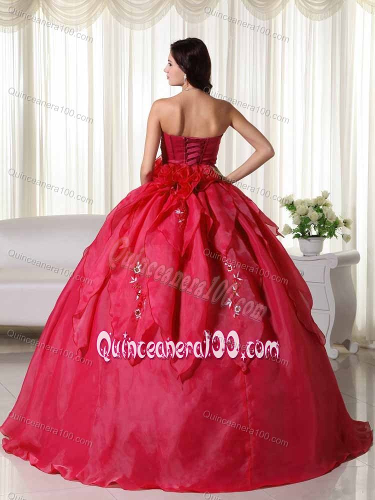 Brand New Appliqued Red Sweet Sixteen Quinceanera Dresses