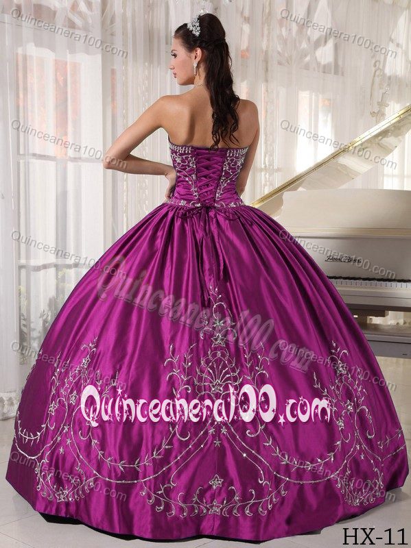 Brand New Fuchsia Sweet 15/16 Birthday Dress with Appliques