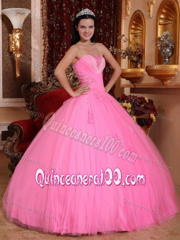 Recommended Strapless Appliques Sweet 16 Dresses with Beading