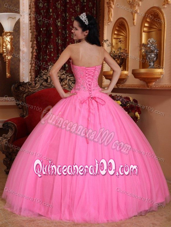 Recommended Strapless Appliques Sweet 16 Dresses with Beading