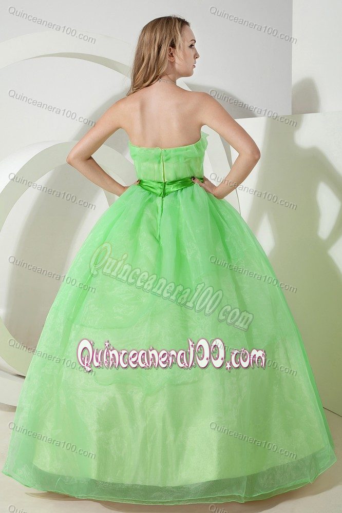 Simple Style Apple Green A-line Dresses for Sweet 16 for Sale