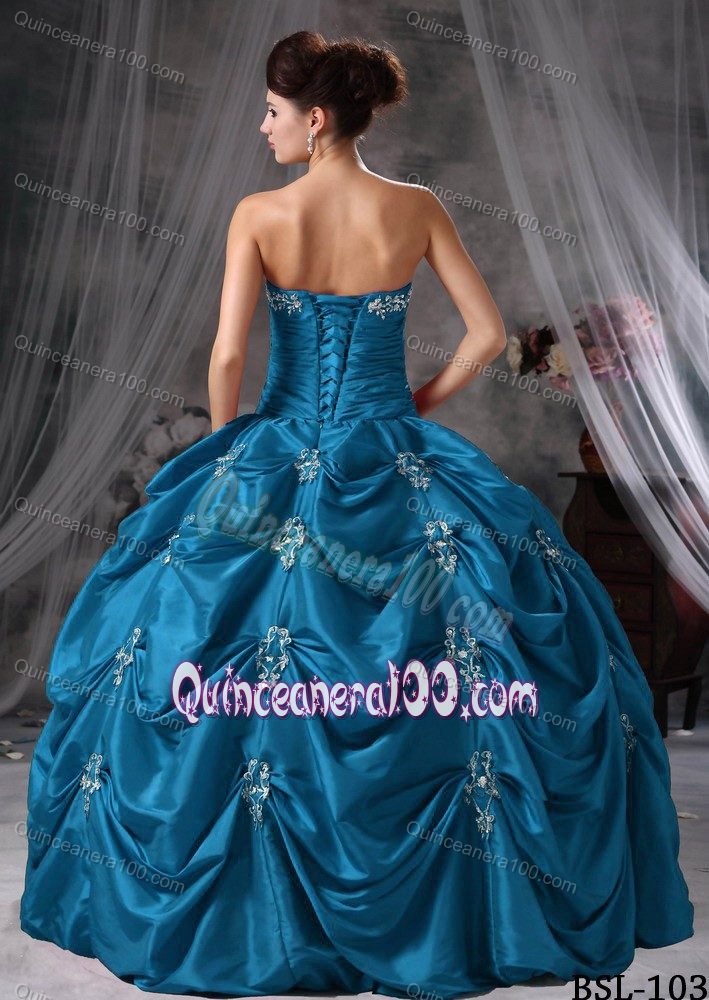 Stylish Ball Gown with Pick-ups Quinceanera Dress for Sweet 16