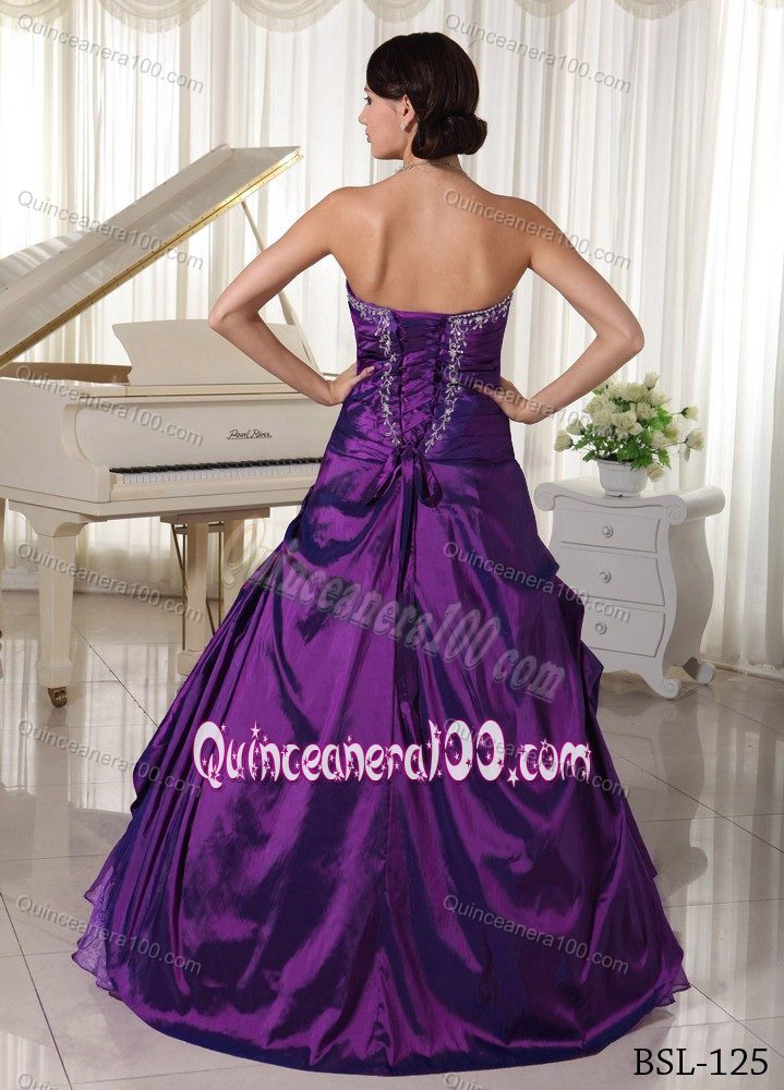 Exquisite A-line Sweetheart Quinceanera Gowns with Dropped Waist