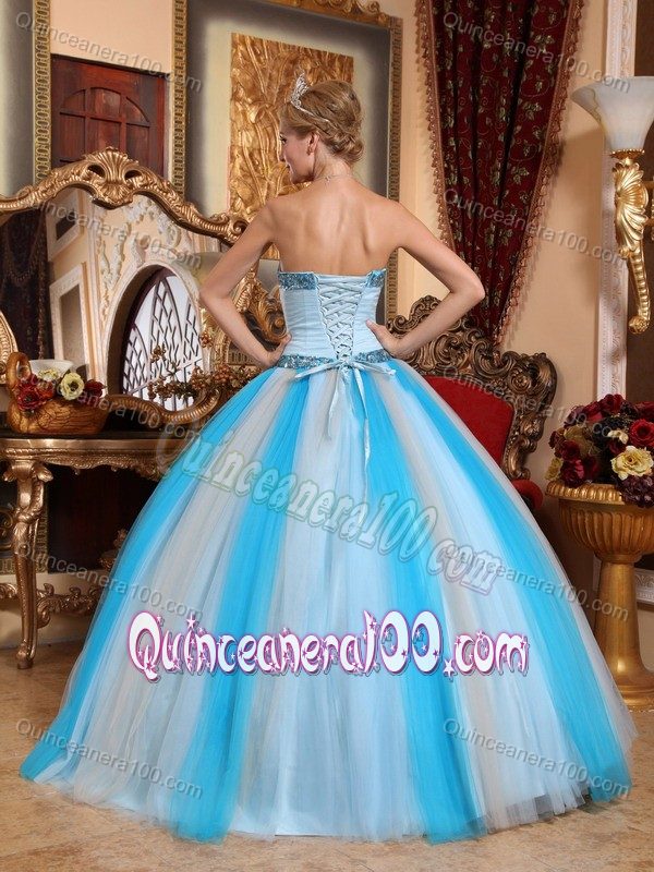 2014 Colorful Tulle Sweet Sixteen Dresses with Beading Decorate