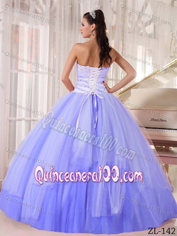 Popular Sweetheart Beaded Ball Gown Dress for Sweet 15