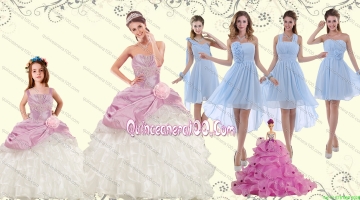 Elegant Multi Color Strapless Hand Made Flower Quinceanera Dress and Ruching Pretty Prom Dresses and Ruffles Straps Little Girl Dress