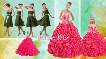 Pick Ups Ball Gown Quinceanera Dress and Strapless Ruching Short Prom Dresses and Appliques Little Girl Dress