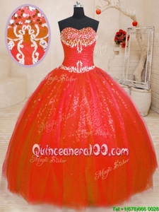 New Arrival Sleeveless Lace Up Floor Length Beading 15 Quinceanera Dress