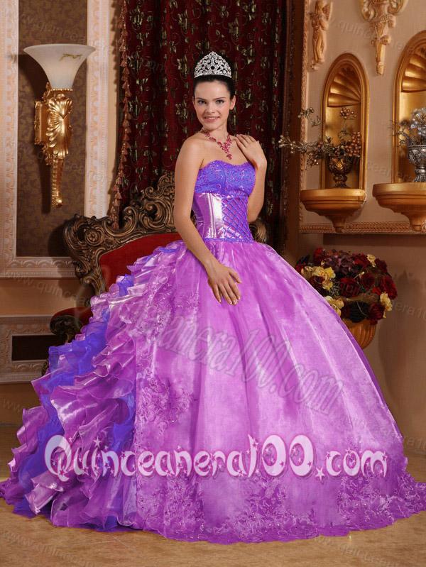 All Colors Strapless Ruffles and Beading Embroidery Sweet 16 Dresses ...